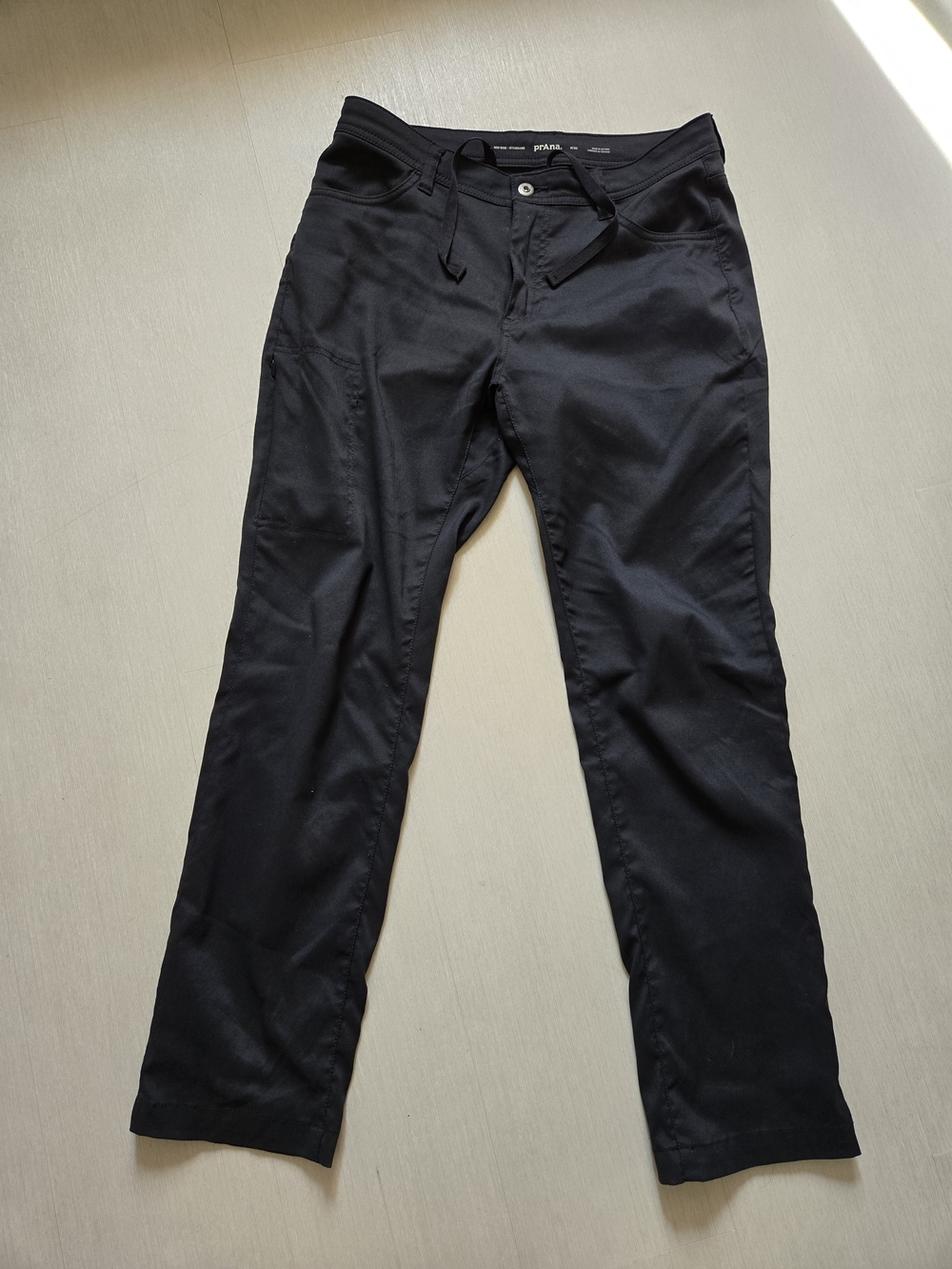PrAna Black Mid Rise Standard Performance Pants Size 8/30